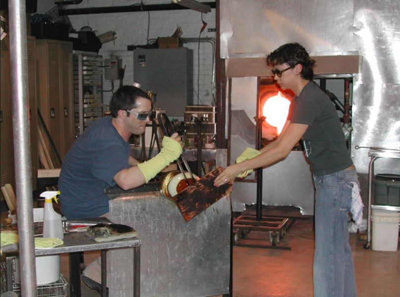 Shaping glass at the bench