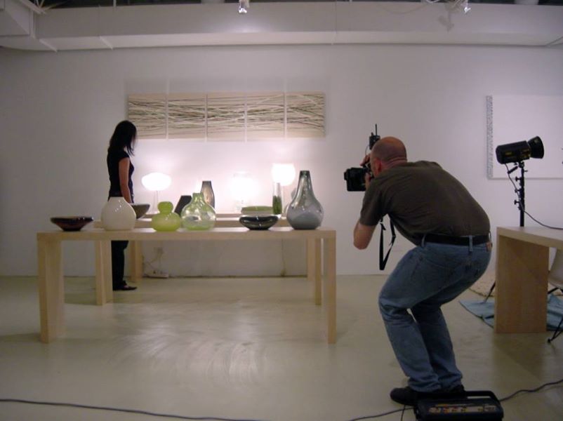 Photographing F2 work in the gallery