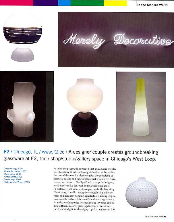 Dwell, November 2007: In the Modern World feature on F2