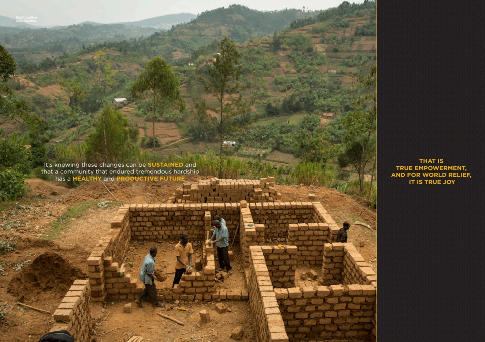 Spread: brick construction in Rwanda, 'That is true empowerment'